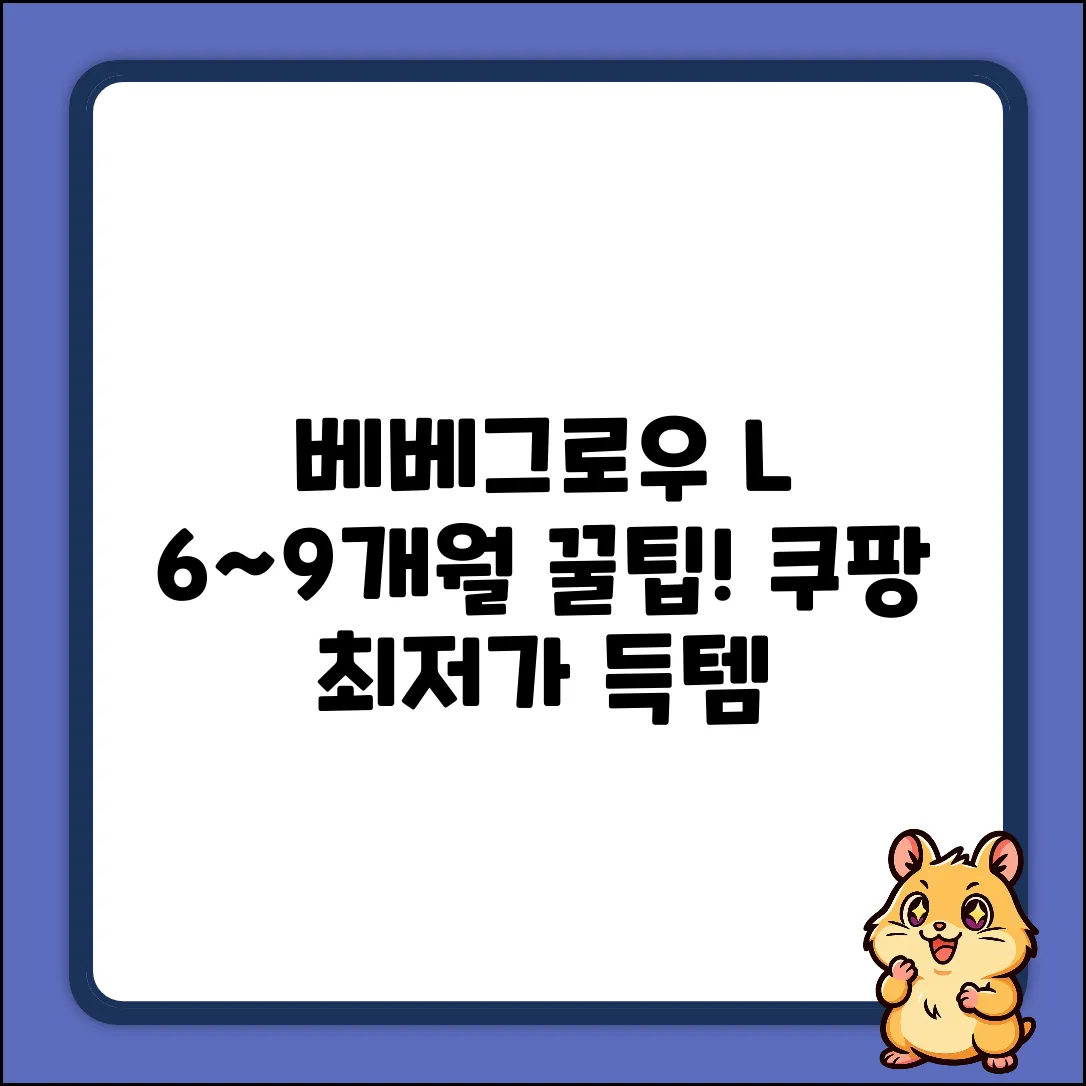 베베그로우 젖꼭지 L(6~9개월) 2p 1개 완벽 가이드