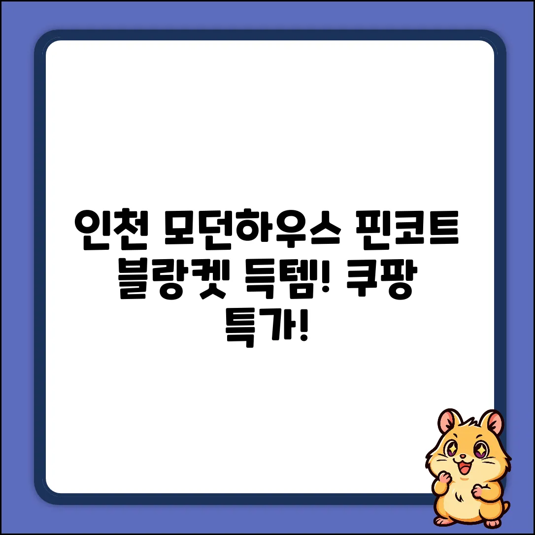인천 모던하우스 핀코트 블랑켓 득템!