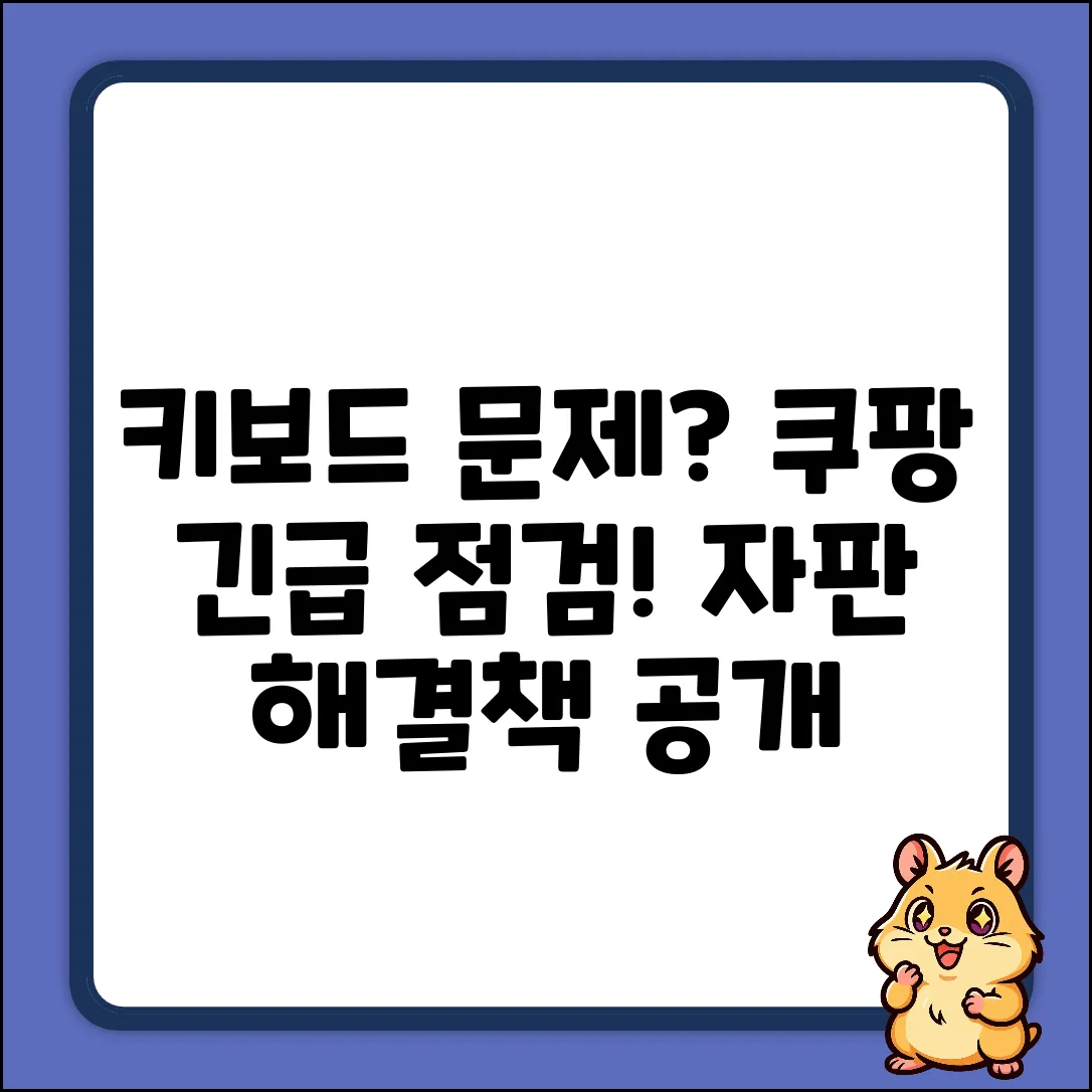 키보드 자판, 도대체 뭐가 문제일까요?