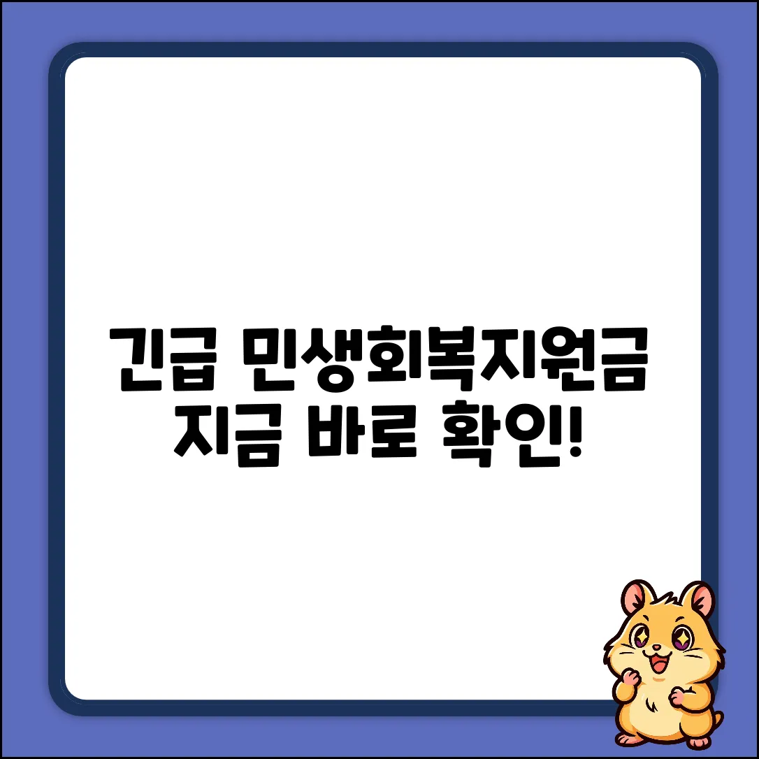 숨겨진 국가 민생회복지원금, 지금 확인!