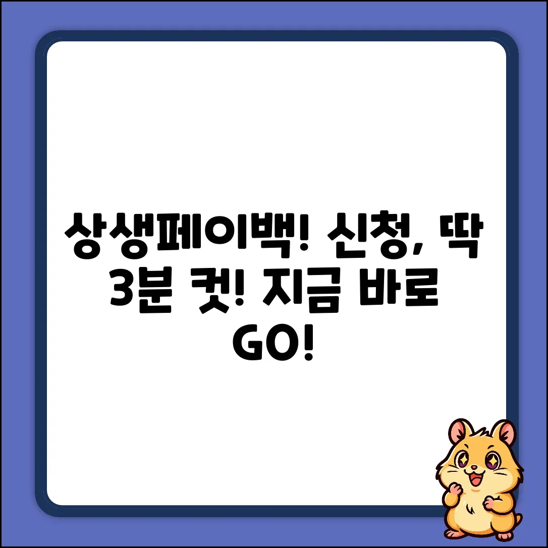 상생페이백 신청기간? 쉽게 끝내자!