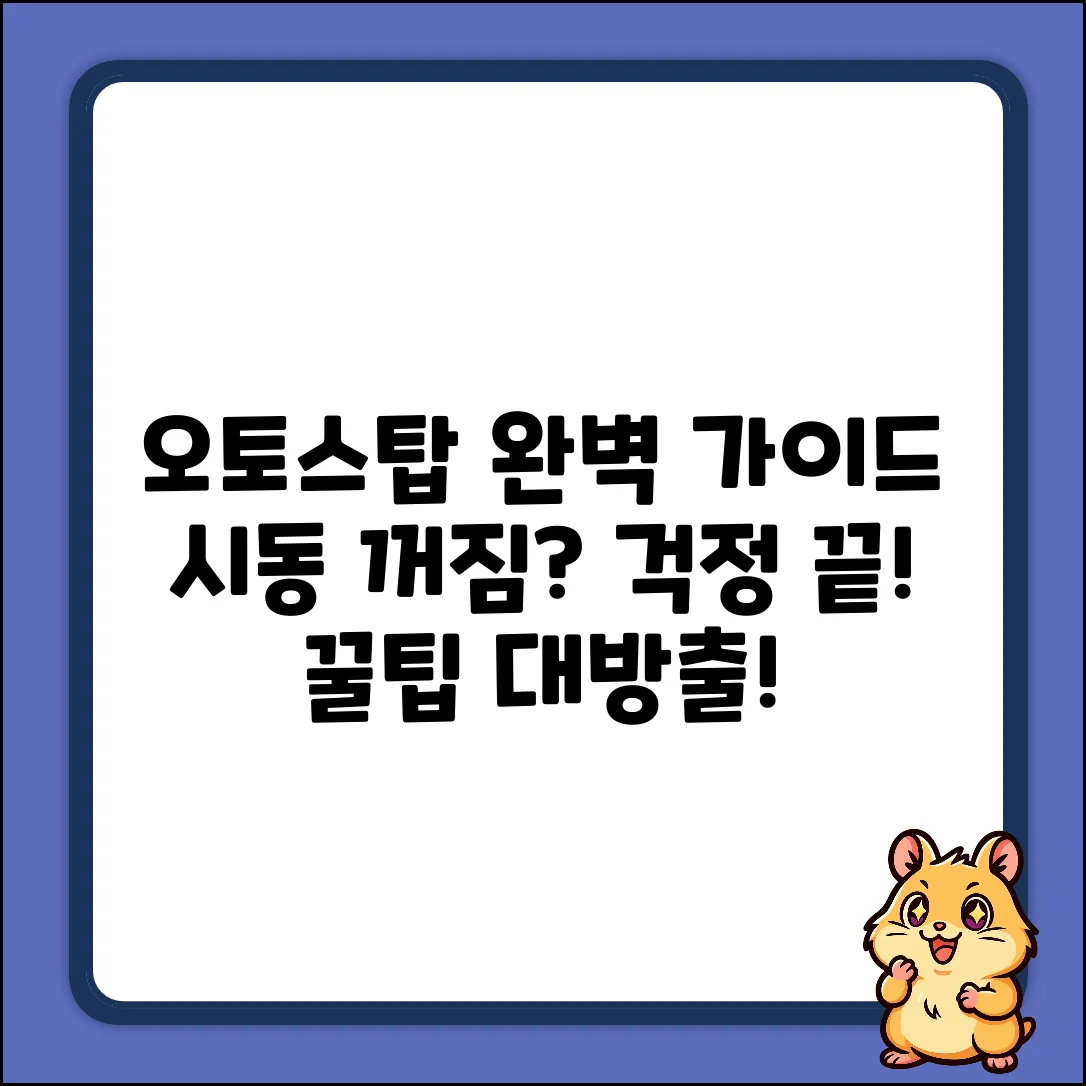 오토스탑 스타트 기능 완벽 가이드