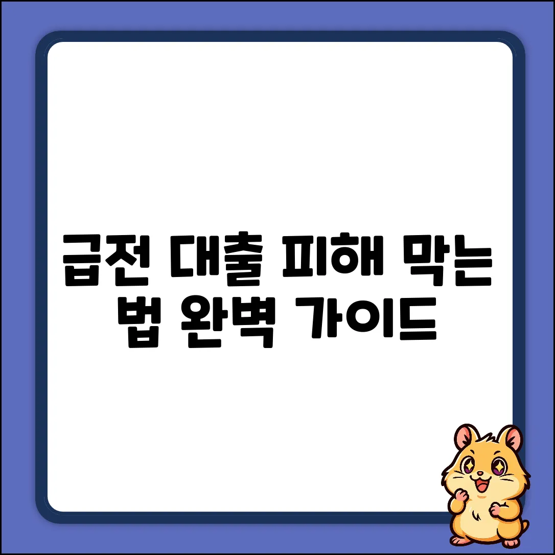 소액 급전 대출 피해 대처법: 완벽 가이드