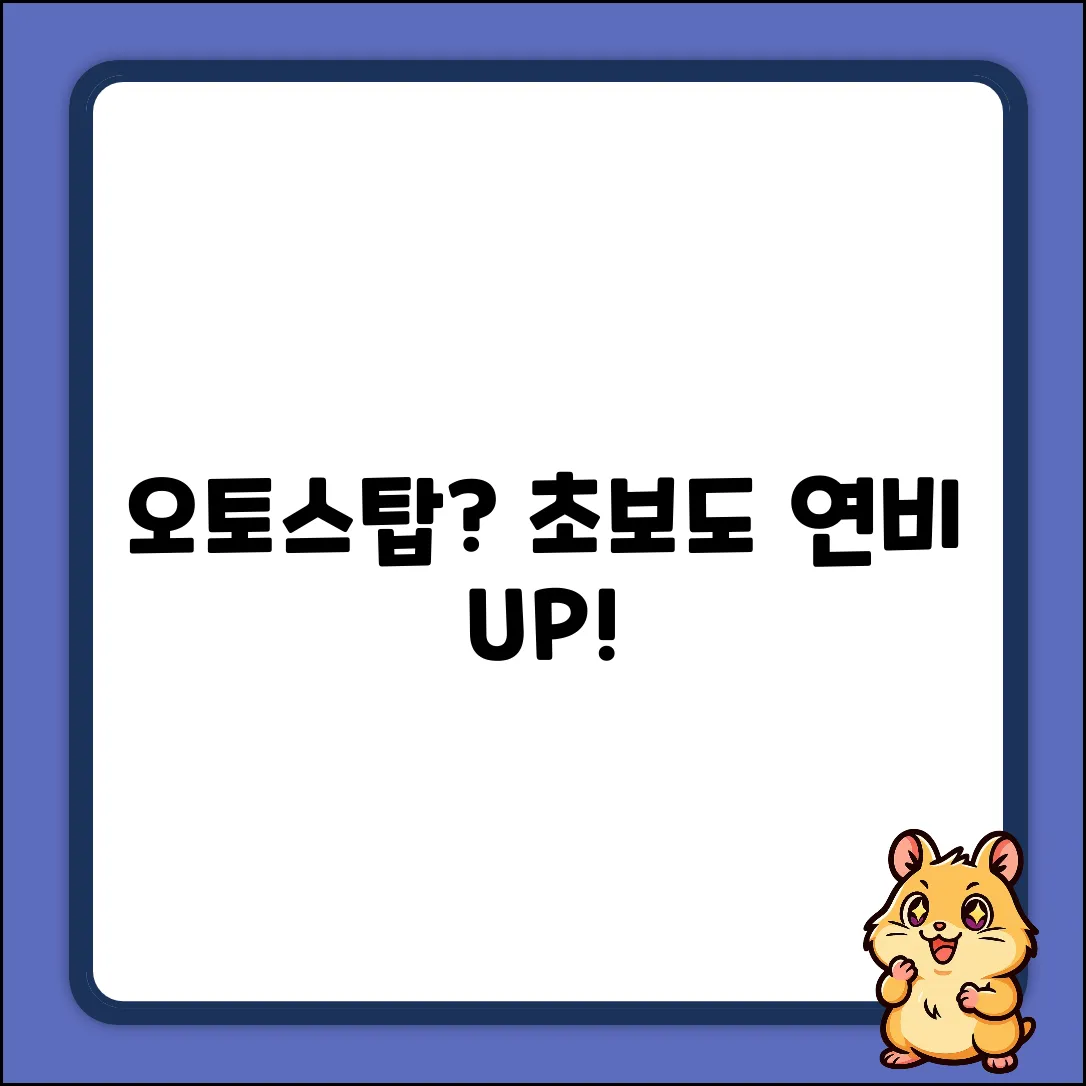 자동차 오토스탑 기능, 초보도 쉽게 이해!