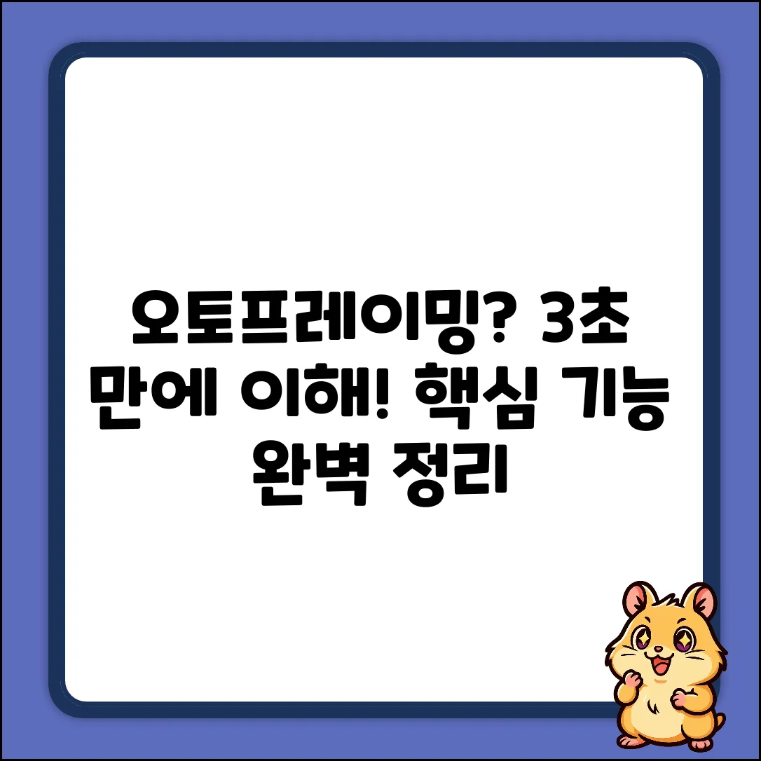 오토프레이밍 기능, 누구나 쉽게 이해!