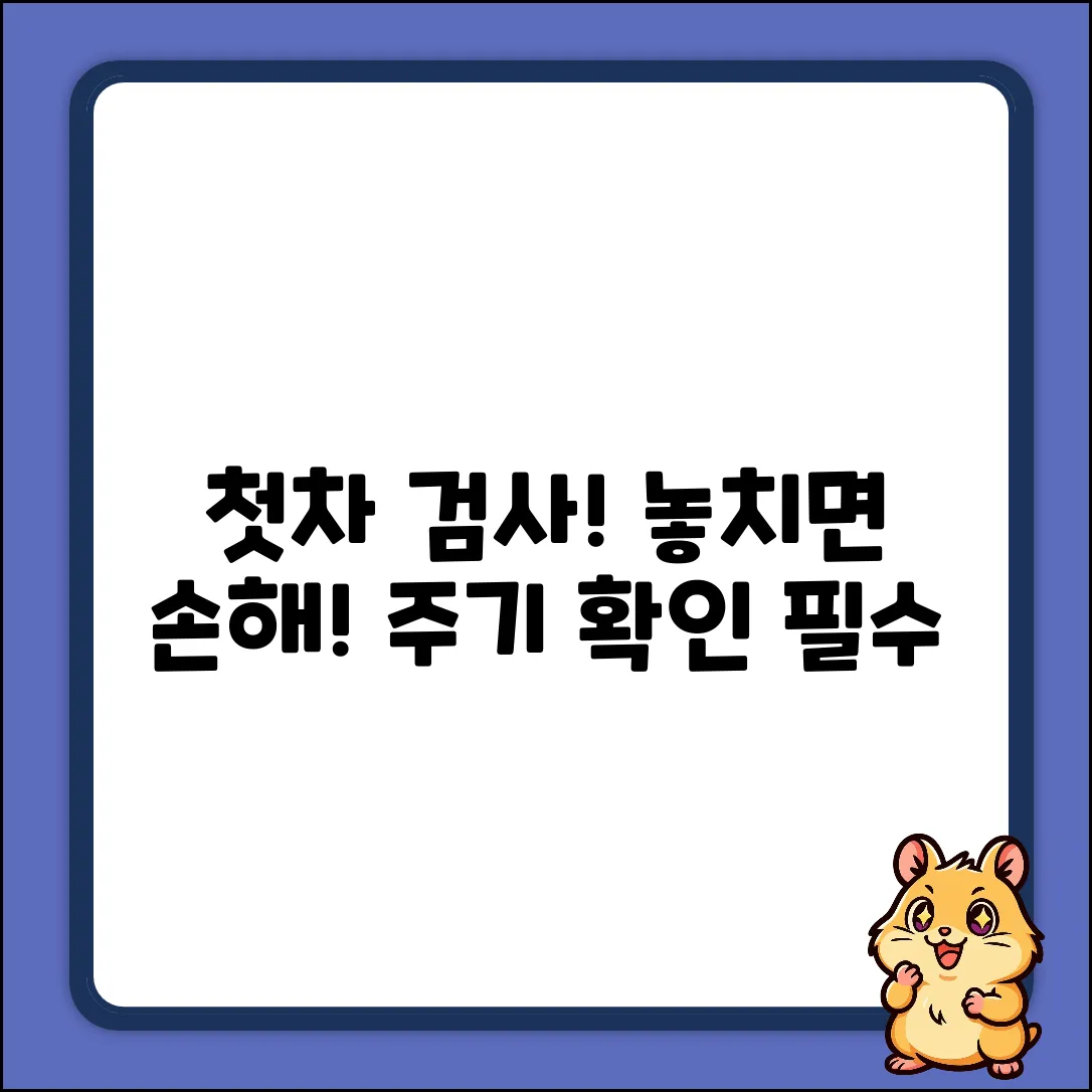 🚗내 차 최초 검사 주기? 혹시 놓치면 손해!