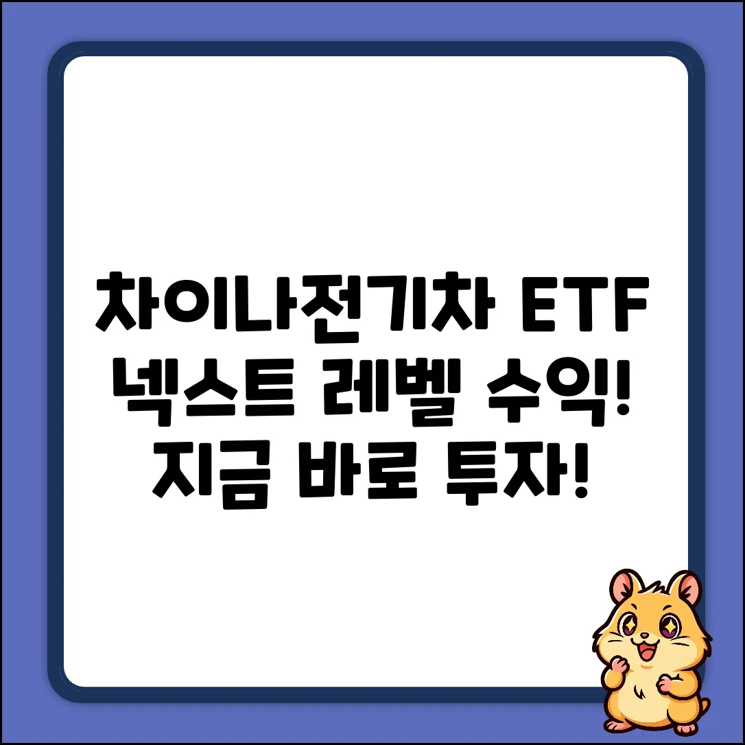차이나전기차ETF 투자, 넥스트 레벨 수익!