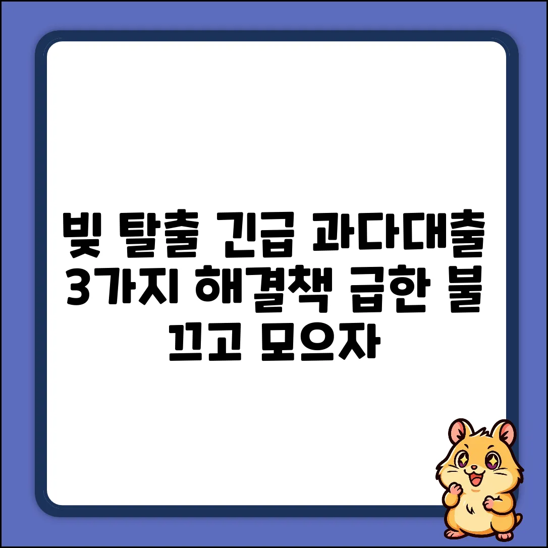 과다대출 탈출! 3가지 급한 불 끄는 법